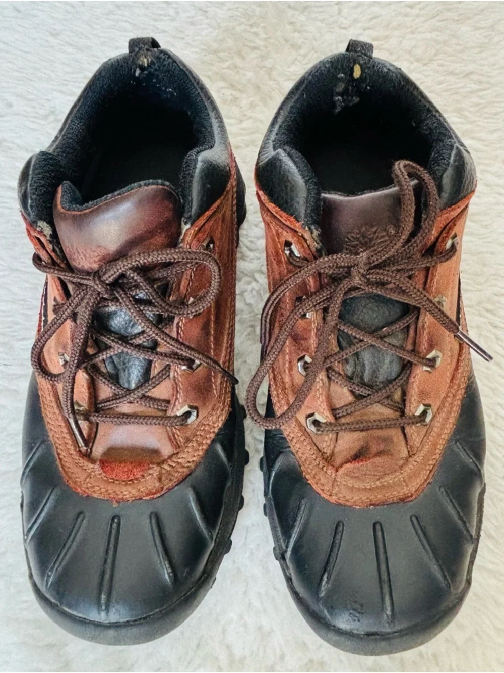Timberland Brown and Black Genuine leather Lace-Up Chukka Boots Size 9 M